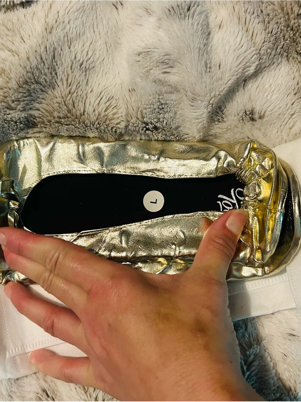 Black and Gold Women's Clutch by